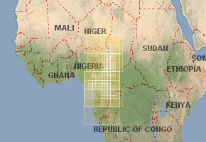 Камерун - скачать набор топографических карт
