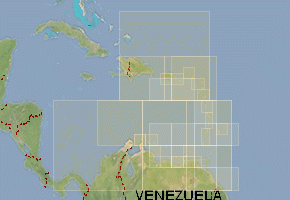 Caribbean - download topographic map set