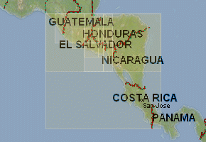 Сальвадор - скачать набор топографических карт