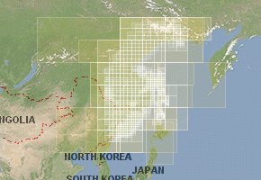 Far East - download topographic map set