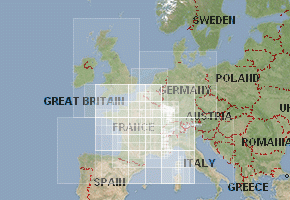 Frankreich - Topographische Karten downloaden 