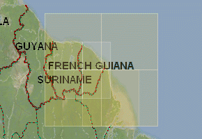 Franzosisch-Guayana - Topographische Karten downloaden 