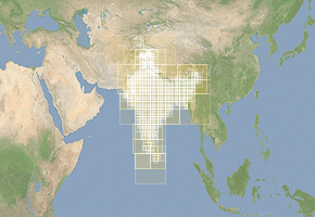 Indien - Topographische Karten downloaden 