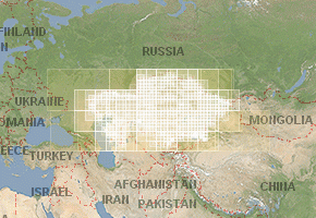Kazakhstan - download topographic map set