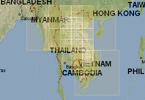 Лаос - скачать набор топографических карт