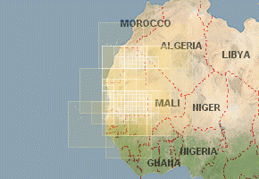 Mauritania - download topographic map set