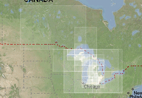 Michigan - download topographic map set