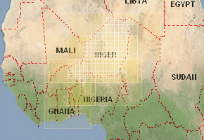 Niger - download topographic map set