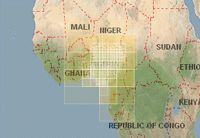 Nigeria - download topographic map set