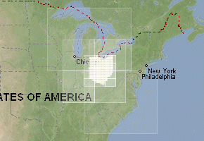 Огайо - скачать набор топографических карт