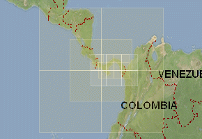 Panama - download topographic map set