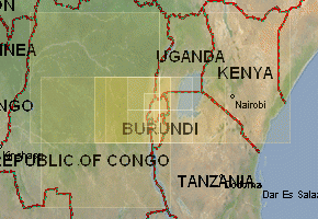 Ruanda - Topographische Karten downloaden 