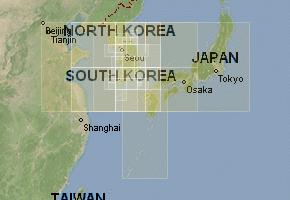 Южная Корея - скачать набор топографических карт