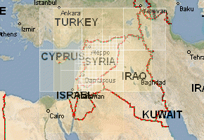 Syrien - Topographische Karten downloaden 
