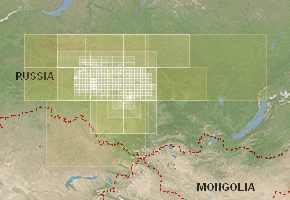 Tomsk - download topographic map set
