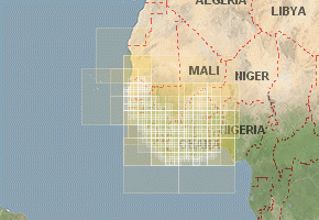 Западная Африка - скачать набор топографических карт
