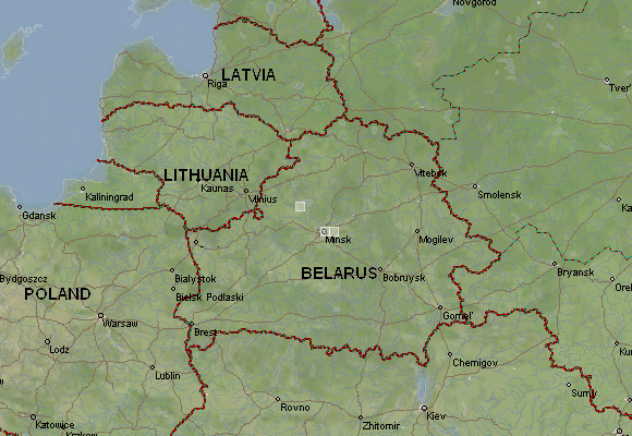 Карта польша белоруссия литва