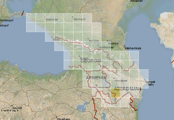 Download Caucasus Topographic Maps - Mapstor.com