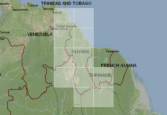 Download Guyana topographic maps - mapstor.com