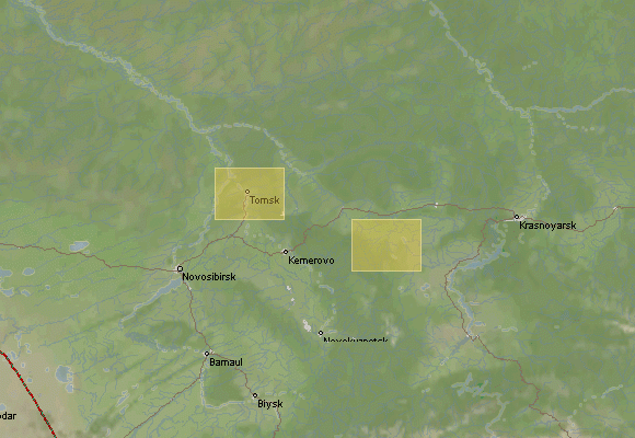 Pdf map Kemerovo Russia
