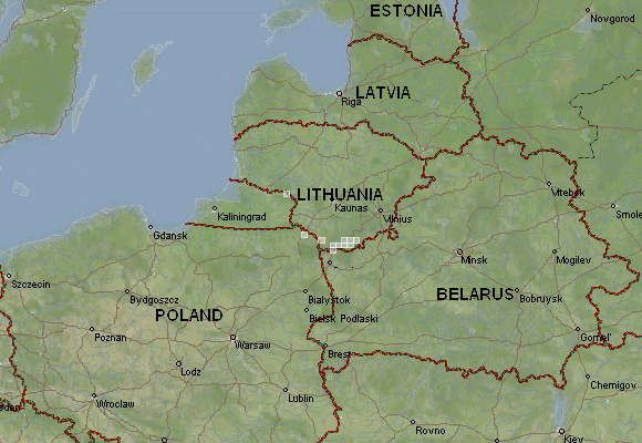 Карта калининград польша белоруссия