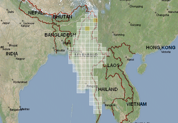 myanmar UTM map