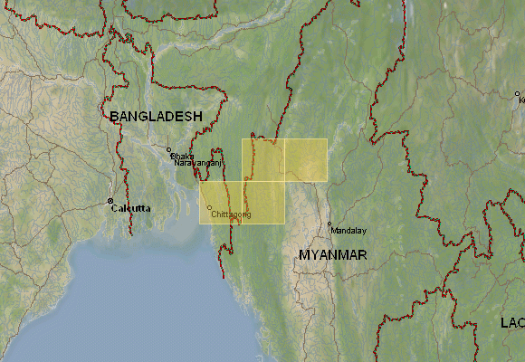myanmar UTM map