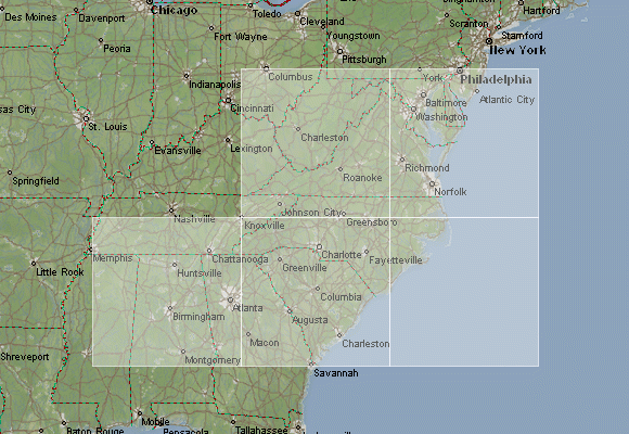 Topographic Map Of North Carolina - Map