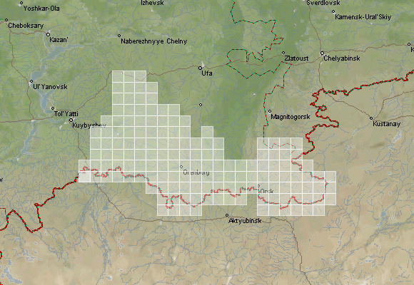 Топографическая карта оренбурга