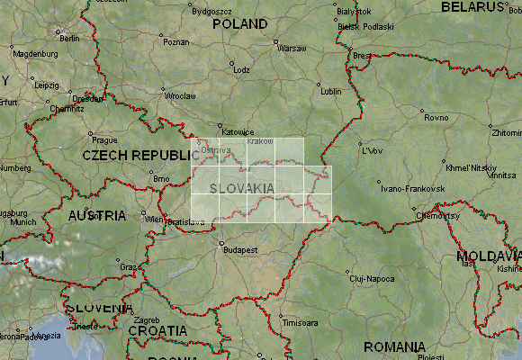 Download Slovakia topographic maps - mapstor.com