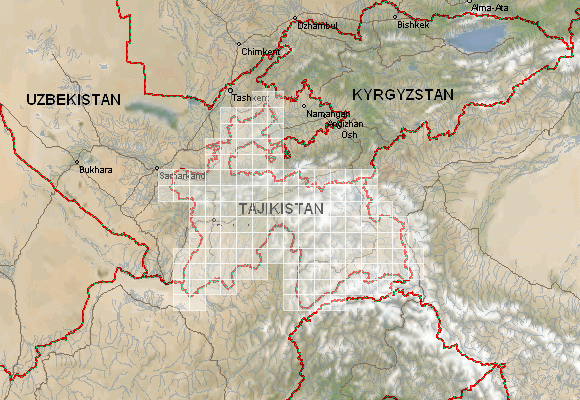 Фото Карта Таджикистана
