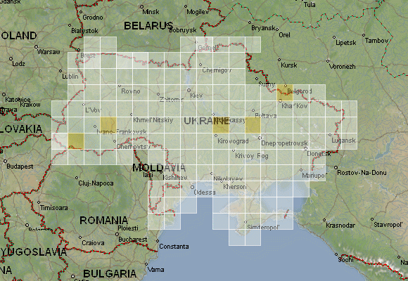 Геодезическая карта украины