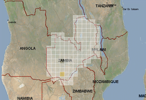 Zambia Map And Satellite Image 