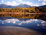 Baikal is one of the biggest lakes in the world, the largest freshwater lake in Russia.