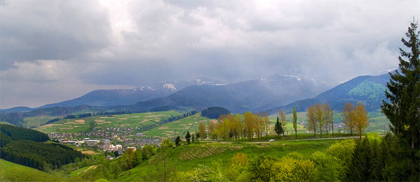 About 80% of the region’s territory is occupied by the Carpathians Mountains. 