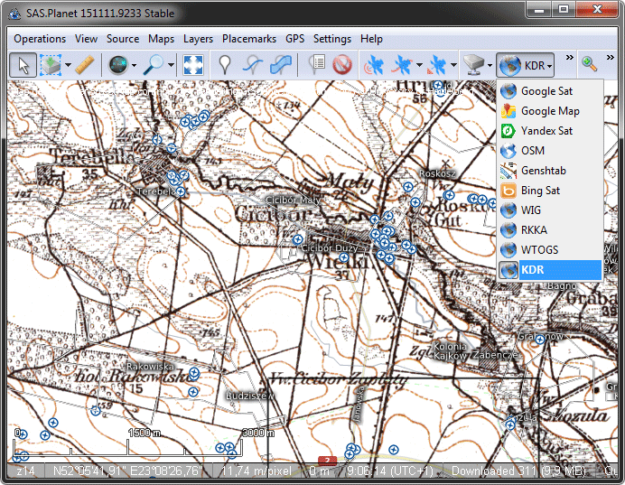 Sas planet unable to load maps