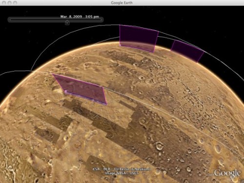 Mars in Google Earth