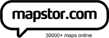 Der schwarzweiß Logo von mapstor.com