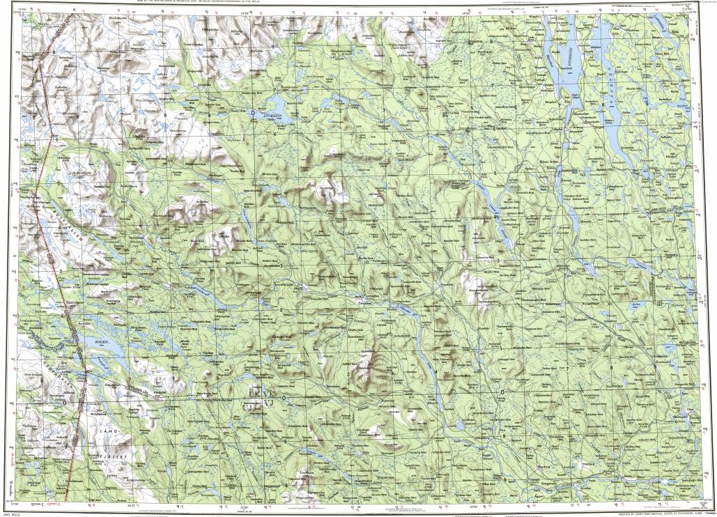 Download topographic map in area of Sveg, Svenstavik, Alvros - mapstor.com
