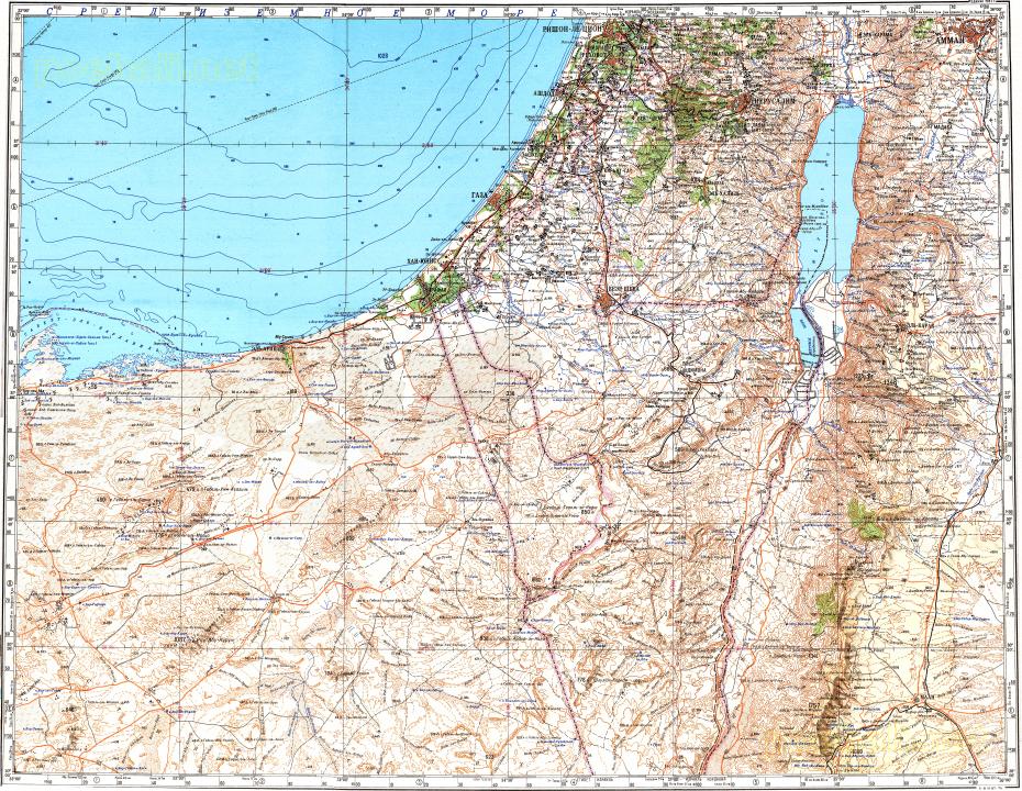 Download Topographic Map In Area Of Amman Jerusalem Yatta